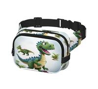 Fanny Pack for Women Men Belt Bag Cartoon Dinosaur Images Waist Bags With Adjustable Straps Chest Bag Travel Crossbody Purse