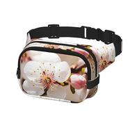 Fanny Pack for Women Men Belt Bag Cherry Blossom Waist Bags With Adjustable Straps Chest Bag Travel Crossbody Purse, Black, One Size