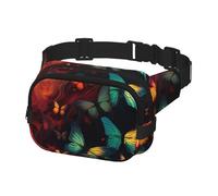 Fanny Pack for Women Men Belt Bag Colorful Butterfly Pattern Waist Bags With Adjustable Straps Chest Bag Travel Crossbody Purse