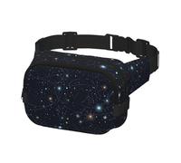 Fanny Pack for Women Men Belt Bag Constellation Star Clusters Galaxies Waist Bags With Adjustable Straps Chest Bag Travel Crossbody Purse, Black, One Size