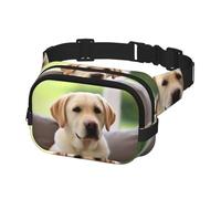Fanny Pack for Women Men Belt Bag cute Labrador Dog Waist Bags With Adjustable Straps Chest Bag Travel Crossbody Purse, Black, One Size