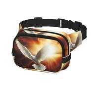 Fanny Pack for Women Men Belt Bag Dove Sun Art Waist Bags With Adjustable Straps Chest Bag Travel Crossbody Purse, Black, One Size