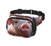 Fanny Pack for Women Men Belt Bag Foolish Cute Animal Waist Bags With Adjustable Straps Chest Bag Travel Crossbody Purse, Black, One Size