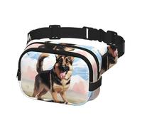 Fanny Pack for Women Men Belt Bag German Shepherd Dog Lovers Waist Bags With Adjustable Straps Chest Bag Travel Crossbody Purse, Black, One Size