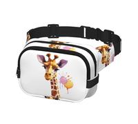 Fanny Pack for Women Men Belt Bag Giraffe Waist Bags With Adjustable Straps Chest Bag Travel Crossbody Purse, Black, One Size