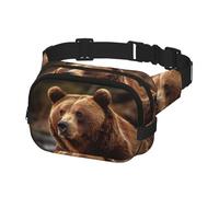 Fanny Pack for Women Men Belt Bag Grizzly Bear Waist Bags with Adjustable Straps Chest Bag Travel Crossbody Purse