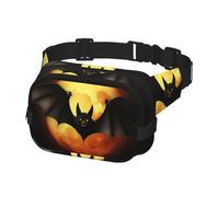Fanny Pack for Women Men Belt Bag Halloween bat Waist Bags With Adjustable Straps Chest Bag Travel Crossbody Purse, Black, One Size
