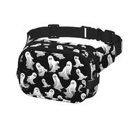 Fanny Pack for Women Men Belt Bag Halloween Goth Waist Bags With Adjustable Straps Chest Bag Travel Crossbody Purse, Black, One Size