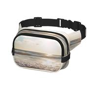 Fanny Pack for Women Men Belt Bag Heart Shape Romantic Beach Waist Bags With Adjustable Straps Chest Bag Travel Crossbody Purse, Black, One Size