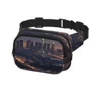 Fanny Pack for Women Men Belt Bag Los Angeles Skyline Waist Bags With Adjustable Straps Chest Bag Travel Crossbody Purse, Black, One Size