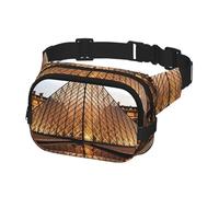 Fanny Pack for Women Men Belt Bag Louvre Museum in Paris Waist Bags With Adjustable Straps Chest Bag Travel Crossbody Purse, Black, One Size