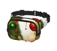 Fanny Pack for Women Men Belt Bag Merry Christmas Waist Bags With Adjustable Straps Chest Bag Travel Crossbody Purse, Black, One Size