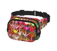 Fanny Pack for Women Men Belt Bag Origami Paper Cranes Waist Bags with Adjustable Straps Chest Bag Travel Crossbody Purse