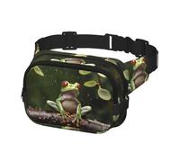 Fanny Pack for Women Men Belt Bag Peace Tree Frog Waist Bags With Adjustable Straps Chest Bag Travel Crossbody Purse, Black, One Size