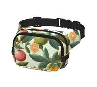 Fanny Pack for Women Men Belt Bag Plants and Fruits Waist Bags With Adjustable Straps Chest Bag Travel Crossbody Purse, Black, One Size