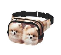 Fanny Pack for Women Men Belt Bag Pomeranians Puppies and Point Waist Bags With Adjustable Straps Chest Bag Travel Crossbody Purse, Black, One Size