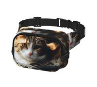 Fanny Pack for Women Men Belt Bag Resting Cat Waist Bags With Adjustable Straps Chest Bag Travel Crossbody Purse, Black, One Size