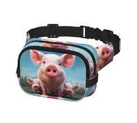 Fanny Pack for Women Men Belt Bag Smiling Waist Bags With Adjustable Straps Chest Bag Travel Crossbody Purse, Black, One Size