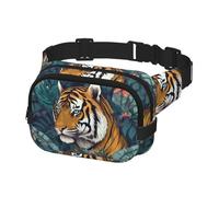 Fanny Pack for Women Men Belt Bag Tropical Tiger Waist Bags with Adjustable Straps Chest Bag Travel Crossbody Purse