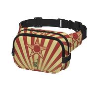 Fanny Pack for Women Men Belt Bag Vintage circus background Waist Bags With Adjustable Straps Chest Bag Travel Crossbody Purse, Black, One Size