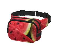 Fanny Pack for Women Men Belt Bag Watermelon beautiful Waist Bags With Adjustable Straps Chest Bag Travel Crossbody Purse, Black, One Size