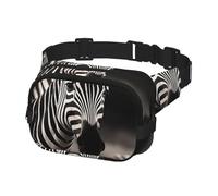 Fanny Pack for Women Men Belt Bag Wild Animals Zebra Waist Bags With Adjustable Straps Chest Bag Travel Crossbody Purse, Black, One Size