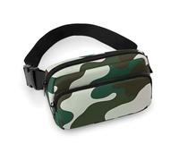 Fanny Pack for Women Men Belt Bag with Adjustable Strap Colorful Galaxy Waist Pack for Everyday, Green, 20x13cm