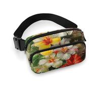 Fanny Pack for Women Men Belt Bag with Adjustable Strap Cute Dolphin Snowflake Waist Pack for Everyday, Bouquet Of Flowers, 20x13cm