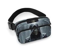 Fanny Pack for Women Men Belt Bag with Adjustable Strap Hidden Demons Waist Pack for Everyday, Grim Reaper, 20x13cm