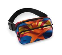 Fanny Pack for Women Men Belt Bag with Adjustable Strap Steam Train Clouds Waist Pack for Everyday, Arizona Flag, 20x13cm