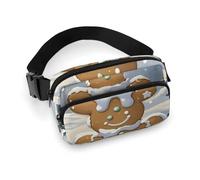 Fanny Pack for Women Men Belt Bag with Adjustable Strap Three Cat Bird Observers Waist Pack for Everyday, Playing in the snow, 20x13cm
