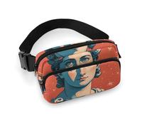 Fanny Pack for Women Men Belt Bag with Adjustable Strap Yellow Orange Tree of Life Waist Pack for Everyday, stamped with ancient Rome, 20x13cm