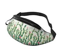 Fanny Pack for Women Men Cactus Flower Hip Waist Bag Purse Walking The Dog Belt Bag