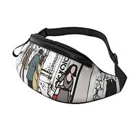 Fanny Pack for Women Men Cobbled Street Paris France Pedestrians Workout Waist Bag Purse Running Belt Bag