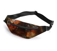 Fanny Pack for Women Men Delicious Roast Turkey Waist Pack Everywhere Belt Bag Sports Waist Bag with Adjustable Strap Fashion Hip Bum Bag for Traveling Running Workout, white, 14.2x5.9 Inches