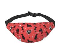 Fanny Pack for Women Men,Dog Breeds Doberman Large Crossbody Waist Pack Belt Bag for Workout Hiking Running Travel