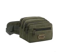 Fanny Pack for Women Men Multi Pockets Large Capacity Casual Waterproof Travel Casual Cycling Running Hiking, Military green, Large Multi-Layer, Luggage, Messenger Bag