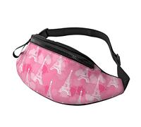 Fanny Pack for Women Men Paris White Ink Eiffel Tower Workout Waist Bag Purse Walking The Dog Wallet Bag