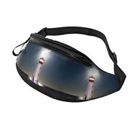 Fanny Pack for Women Men Peggys Cove Lighthouse Adjustable Straps Waist Bag Purse Running Phone Bag