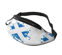 Fanny Pack for Women Men Scotland Flag Grunge Hands-Free Waist Bag Purse Outdoor Sports Wallet Bag