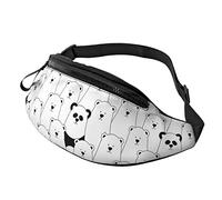 Fanny Pack for Women Men Seamless Pattern with White Polar Travel Waist Bag Purse Gym Wallet Bag
