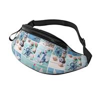 Fanny Pack for Women Men Seashells On Wooden Planks Lighthouse Zipper Waist Bag Purse Jogging Belt Bag