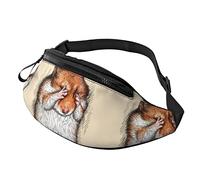 Fanny Pack for Women Men Shy Hamster Hip Waist Bag Purse Cycling Phone Bag