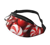 Fanny Pack for Women Men Sling Backpack Candy Canes Crossbody Bag Belt Bags with Adjustable Strap