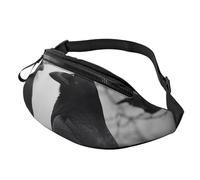 Fanny Pack for Women Men Sling Backpack Crow Birds Crossbody Bag Belt Bags with Adjustable Strap