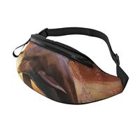 Fanny Pack for Women Men Sling Backpack Dolphin Leaps into the Sea Crossbody Bag Belt Bags with Adjustable Strap