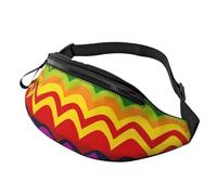 Fanny Pack for Women Men Sling Backpack Gay Pride Rainbow Pattern Crossbody Bag Belt Bags with Adjustable Strap