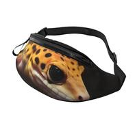 Fanny Pack for Women Men Sling Backpack Leopard Little Gecko Crossbody Bag Belt Bags with Adjustable Strap