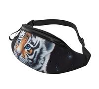 Fanny Pack for Women Men Sling Backpack Little Tiger in Space Crossbody Bag Belt Bags with Adjustable Strap