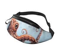 Fanny Pack for Women Men Sling Backpack Octopus in the sea Crossbody Bag Belt Bags with Adjustable Strap